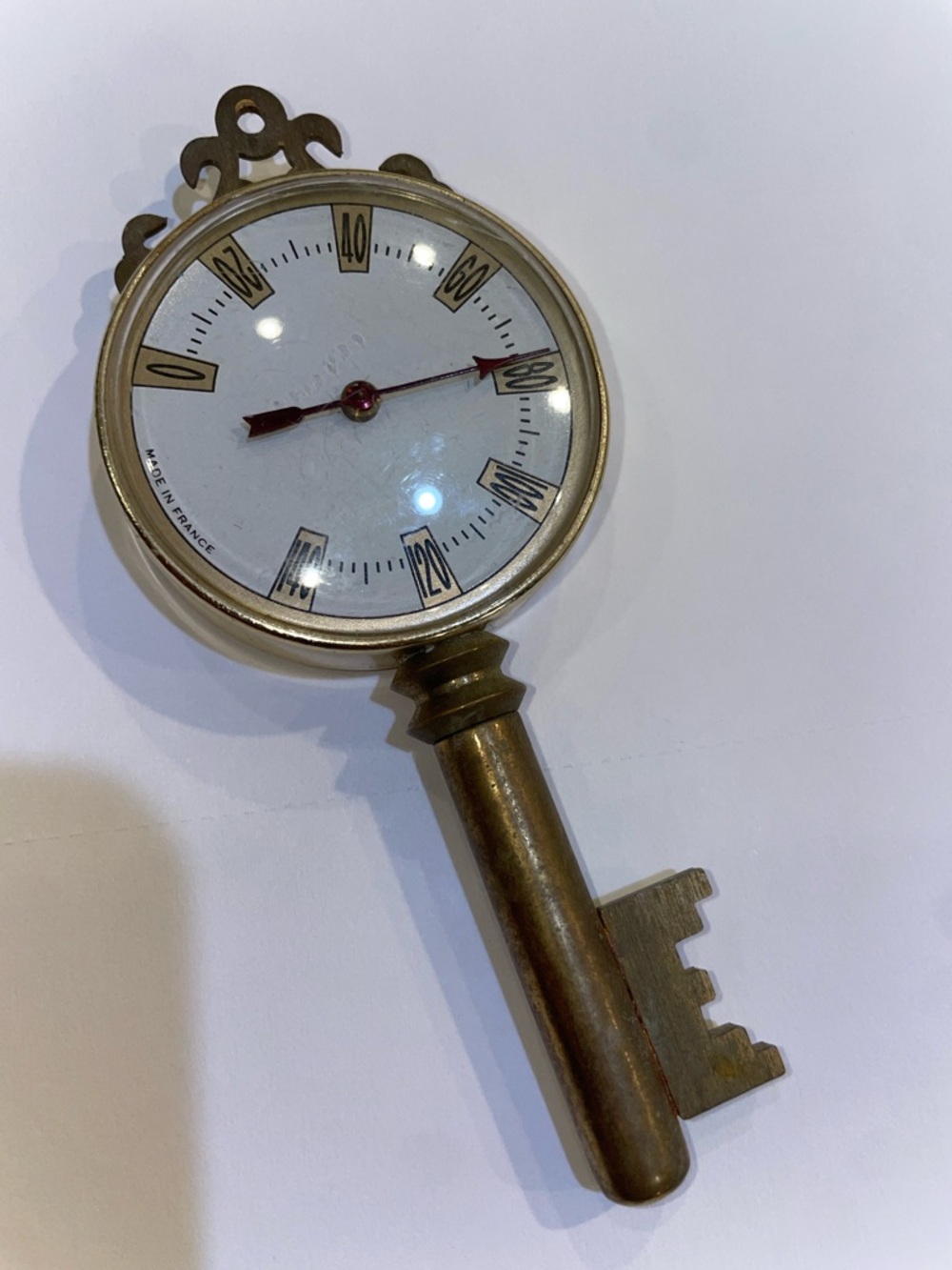 Vintage French Desktop Thermometer - Picture 5 of 5